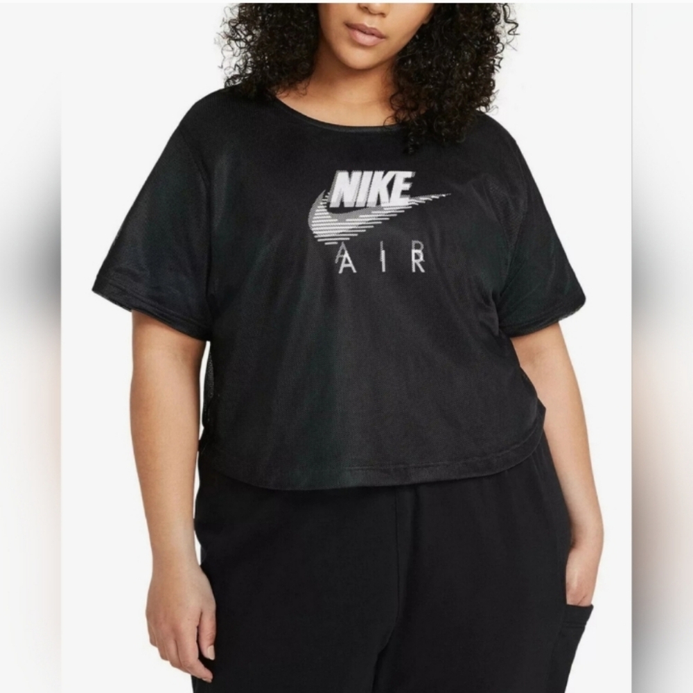 Nike Air mesh-overlay plus size shirt size 2X